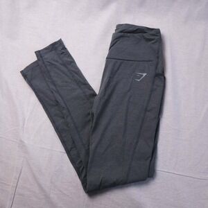 Gymshark Training Leggings Charcoal Grey High Waisted Pockets Women Size 6